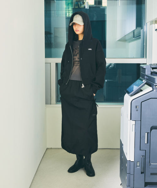 WM OG CROPPED ZIP-UP HOODIE black