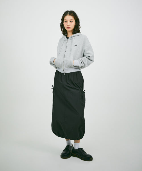 WM OG CROPPED ZIP-UP HOODIE heather gray