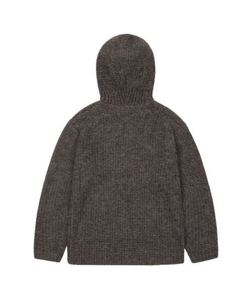 Oversized Balaclava Knit Brown