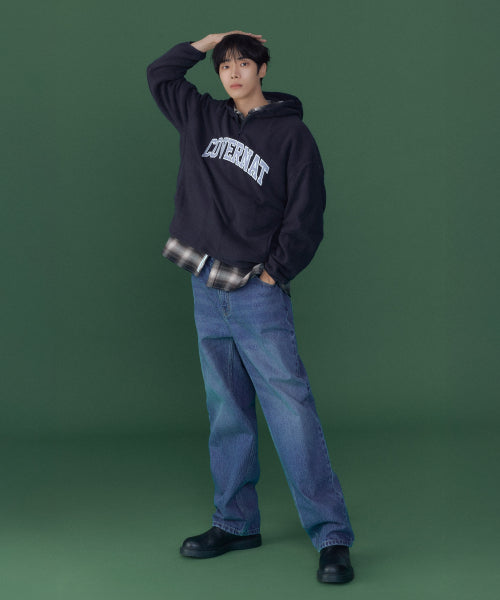 REGULAR FIT BRUSHED DENIM PANTS