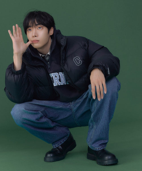 REGULAR FIT BRUSHED DENIM PANTS