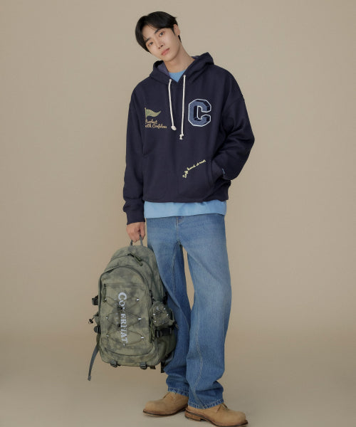 REGULAR FIT BRUSHED DENIM PANTS