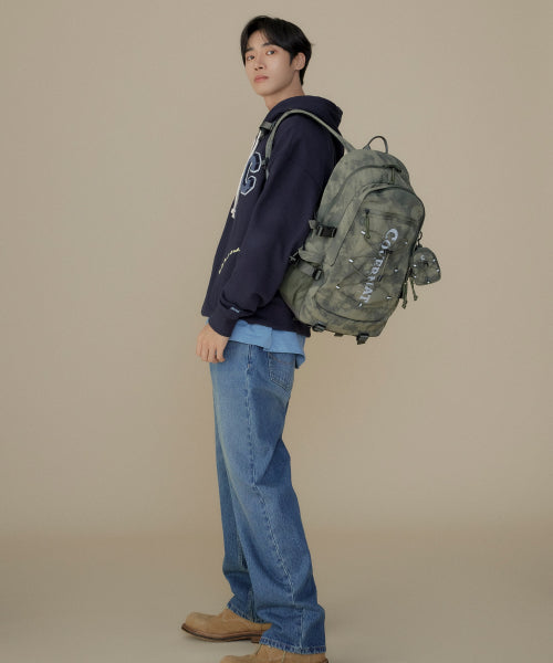 REGULAR FIT BRUSHED DENIM PANTS