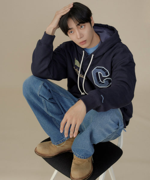 REGULAR FIT BRUSHED DENIM PANTS