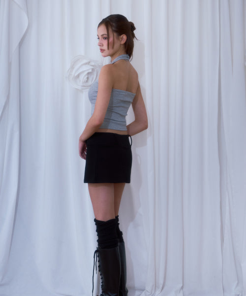 Pocket Mini Skirt [Black]