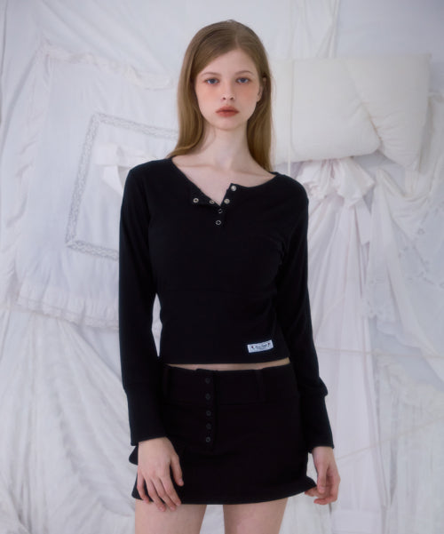 Pocket Mini Skirt [Black]