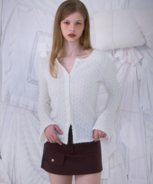 Pocket Mini Skirt [Brown]