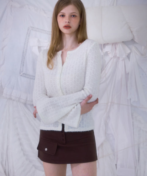Pocket Mini Skirt [Brown]