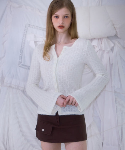 Pocket Mini Skirt [Brown]