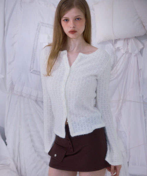 Pocket Mini Skirt [Brown]