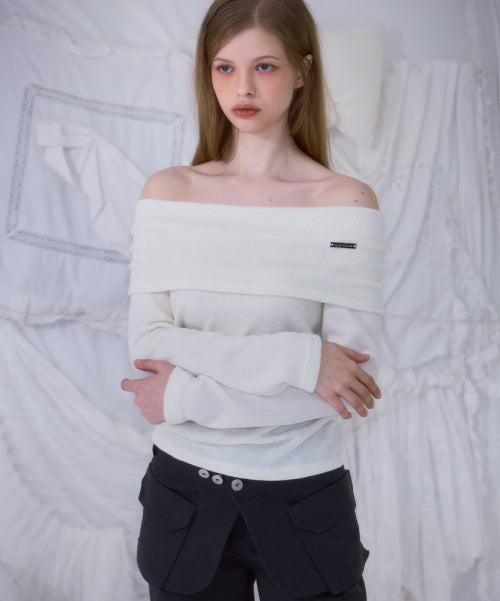 Skirt Layered Bootcut Pants [Charcoal]