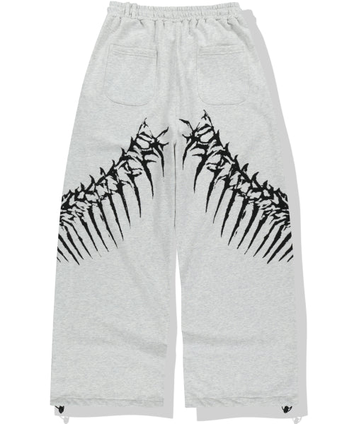 Snake Bone Sweat Pants - Light Grey