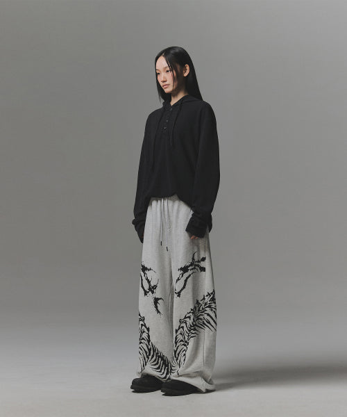 Snake Bone Sweat Pants - Light Grey