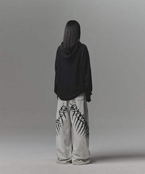 Snake Bone Sweat Pants - Light Grey
