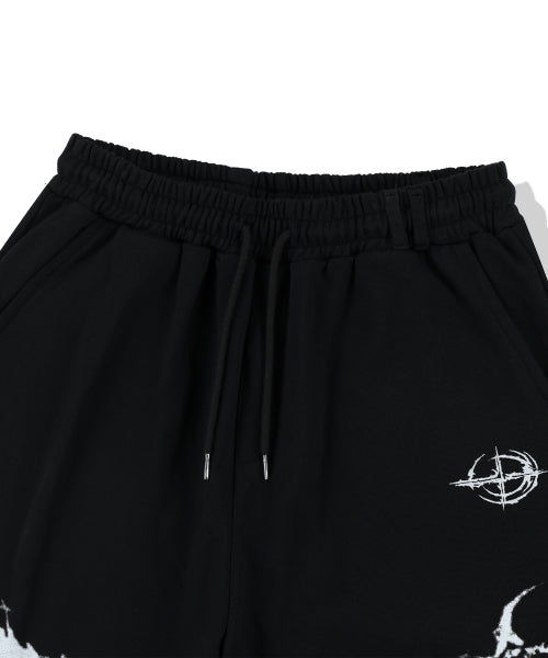 Snake Bone Sweat Pants - Black