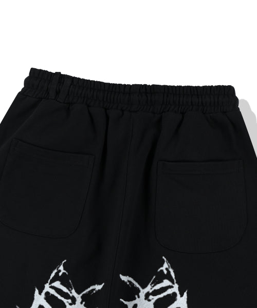 Snake Bone Sweat Pants - Black