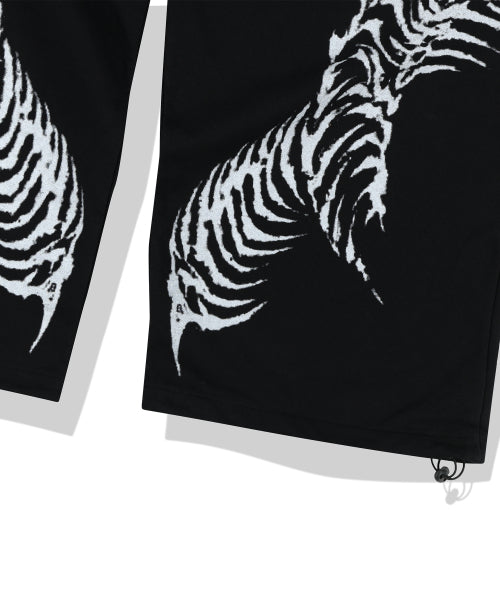 Snake Bone Sweat Pants - Black