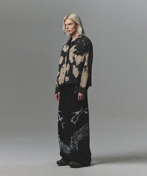 Snake Bone Sweat Pants - Black