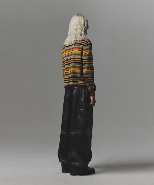 Big Pocket One Tuck Cargo Pants - Black