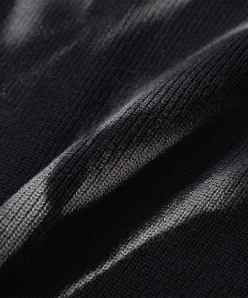Tie Dye Turtle Neck Sweater - Black