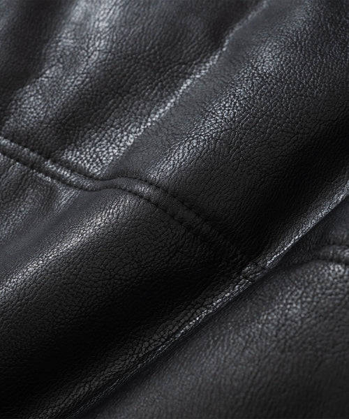 Knit Sleeve Puffer Jacket - Black