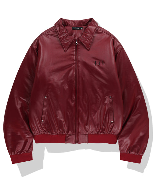 2 Crossed Viper Bomber Jacket - Red