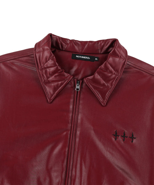 2 Crossed Viper Bomber Jacket - Red