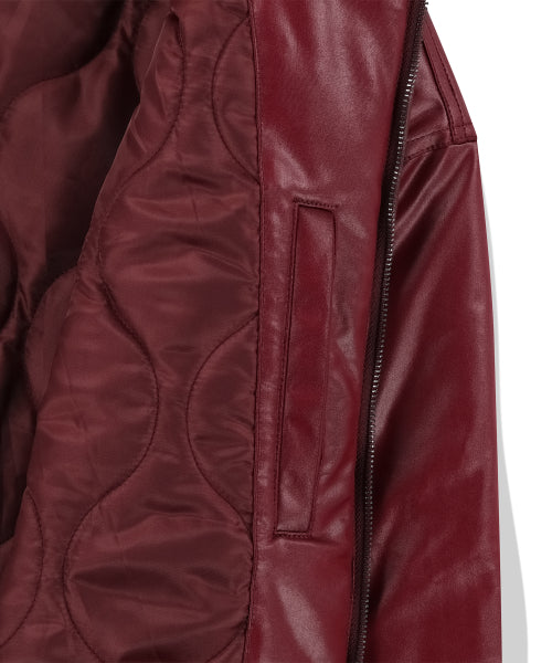 2 Crossed Viper Bomber Jacket - Red