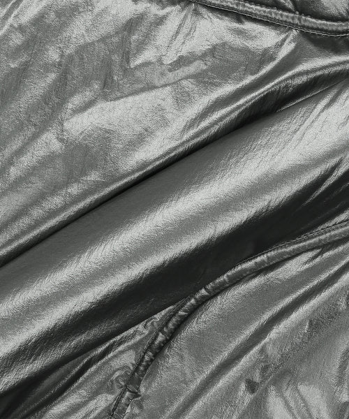 Gloss Nylon Puffer Jacket - Grey