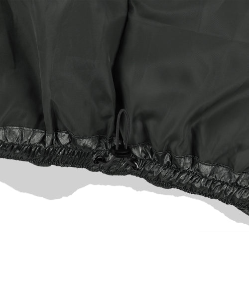 Gloss Nylon Puffer Jacket - Black
