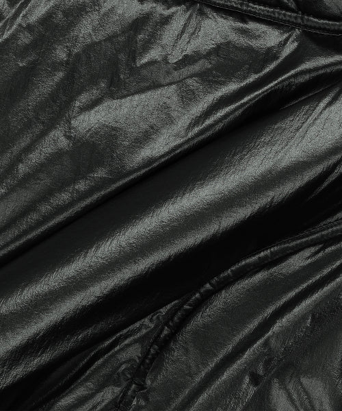 Gloss Nylon Puffer Jacket - Black