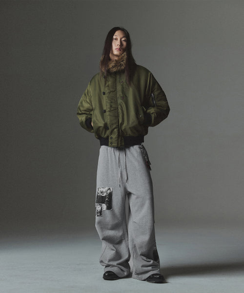 Fur Hooded N2B Bomber Jacket - Khaki