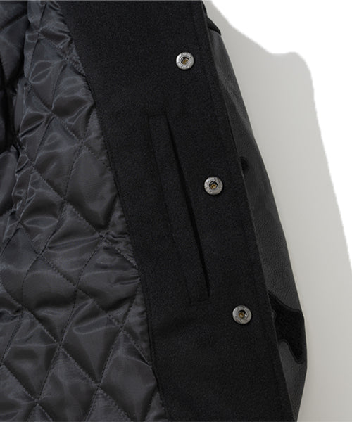 Veiled Abyss Varsity Jacket - Black