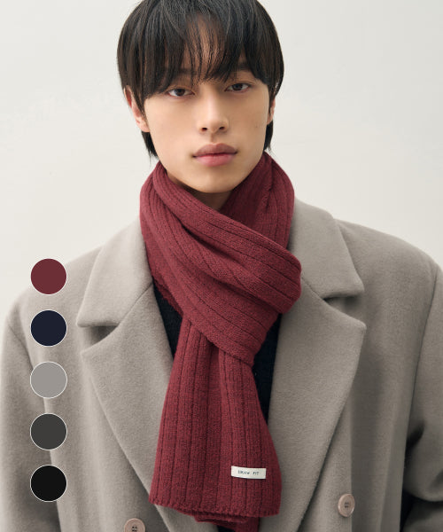 SIERRA RIBBED KNIT MUFFLER [5color]