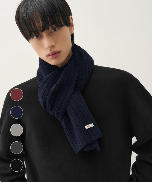 SIERRA RIBBED KNIT MUFFLER [5color]