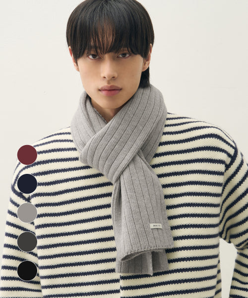 SIERRA RIBBED KNIT MUFFLER [5color]