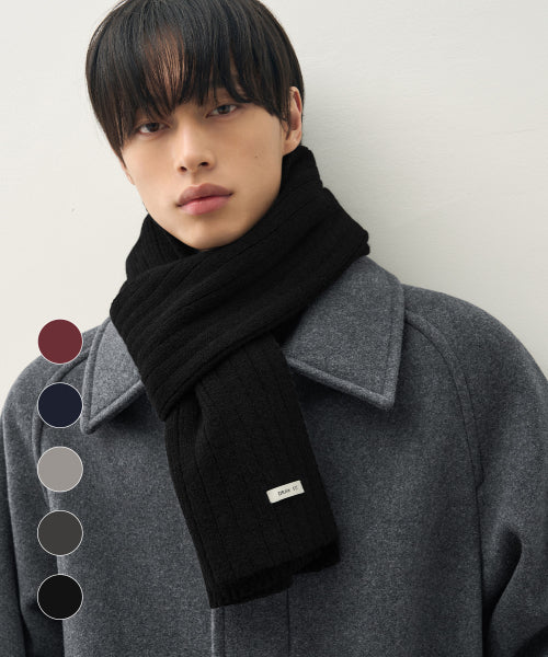 SIERRA RIBBED KNIT MUFFLER [5color]
