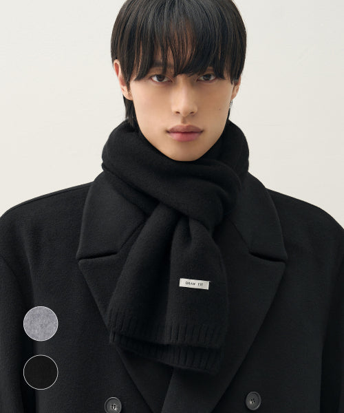 COMPACT PURE WOOL 100 MUFFLER [2color]