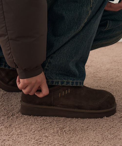 WOOL SNUG SLIDE [BROWN]