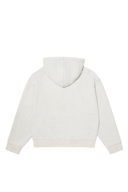 PATCH LOGO DETAIL HOODIE IN OATMEAL