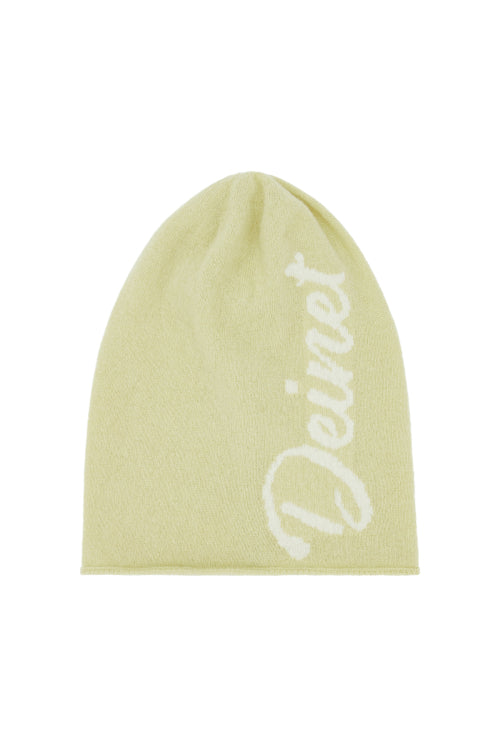 LAMBS WOOL PLAIN BEANIE IN GREEN