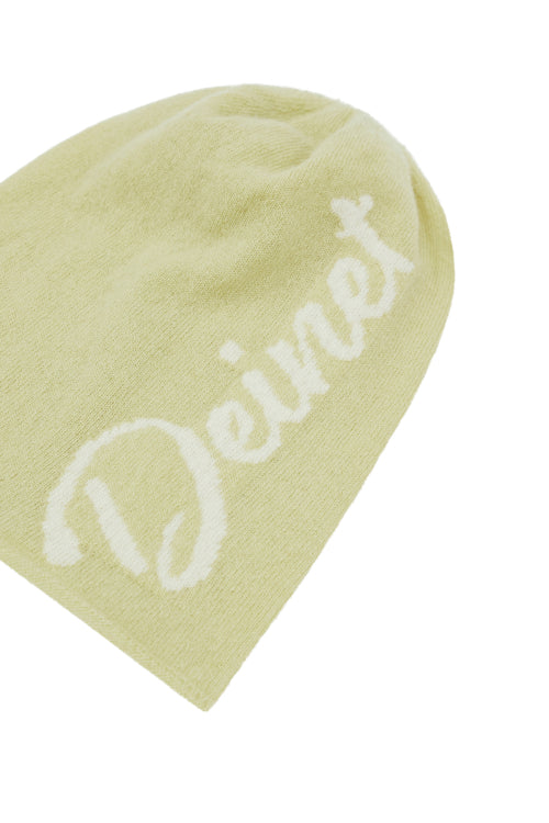 LAMBS WOOL PLAIN BEANIE IN GREEN