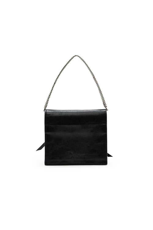 EYELET KNOT DETAIL MINI BAG IN BLACK