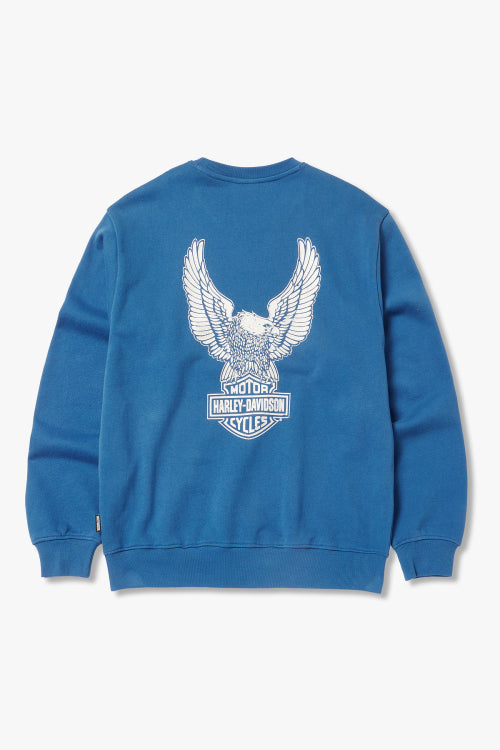 Harley Davidson Eagle Sweatshirt T-shirt _Blue HH15309331