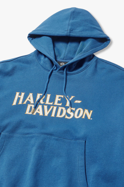 Harley Davidson Eagle Hoodie_Blue HH15309332