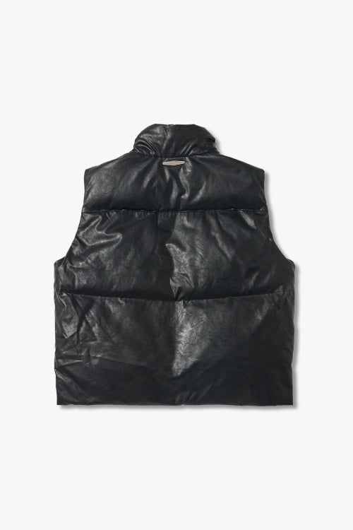 Sinsetic Leather Down Vest_Black HH16104002