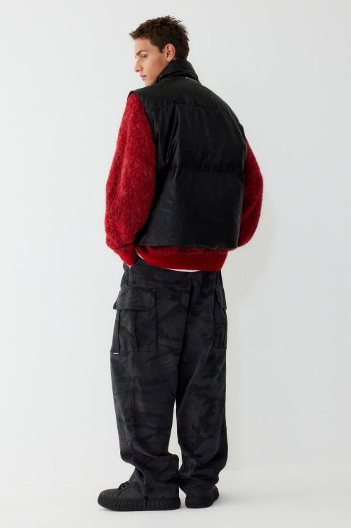 Sinsetic Leather Down Vest_Black HH16104002
