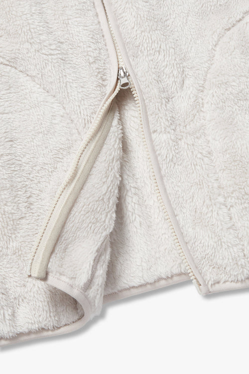 Ride two-rib graphic fleece jacket _cream HH15303301