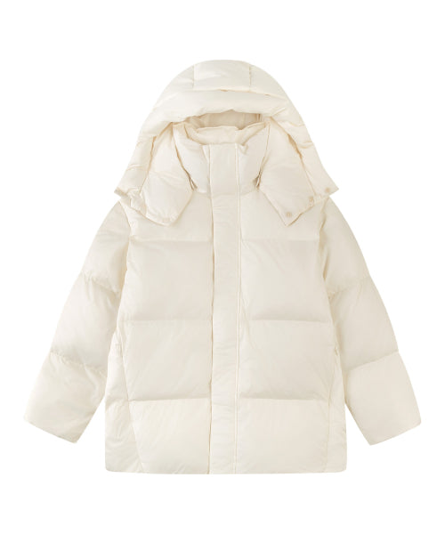 SIOT4176 Duck-Down Oversized Fit Hooded Padded_Ivory