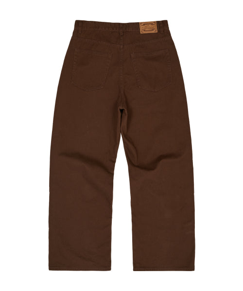 Star Cotton Pants BROWN